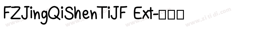 FZJingQiShenTiJF Ext字体转换